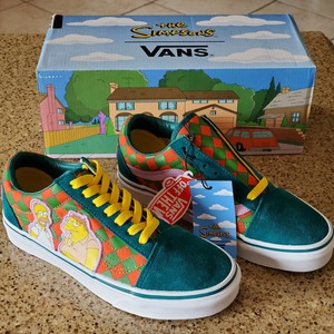 The Simpsons X VANS Moe's Tavern Old Skool Women's Skate Shoes Size 5-5.5  Girls | eBay