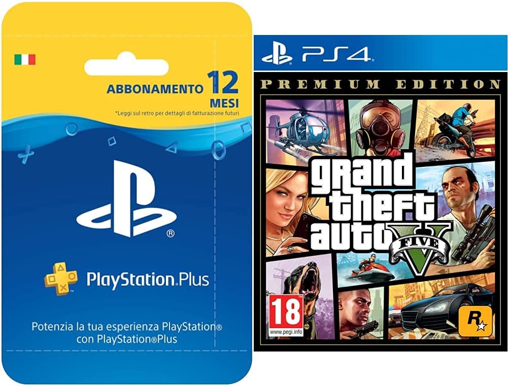 PlayStation Plus Card Hang Abbonamento 12 Mesi : Amazon.it: Elettronica