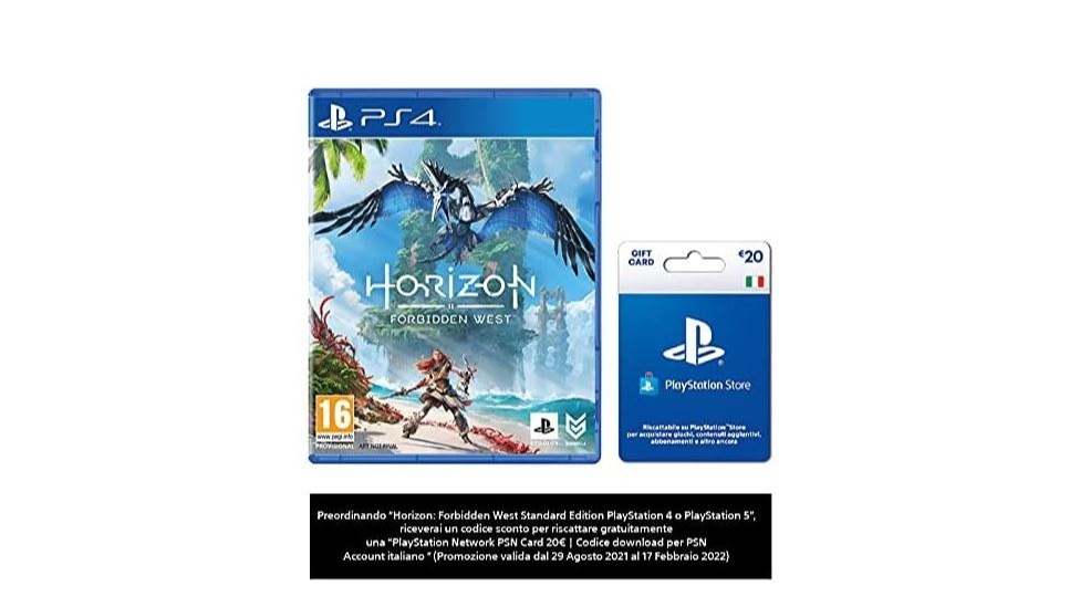 Horizon: Forbidden West ultimo giorno per ottenere 20 Euro di credito PSN  preordinando il gioco