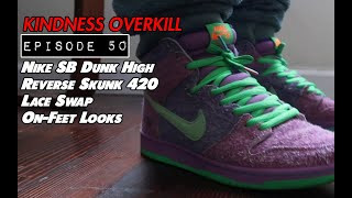 KOEP50 Nike SB Dunk High Reverse Skunk 